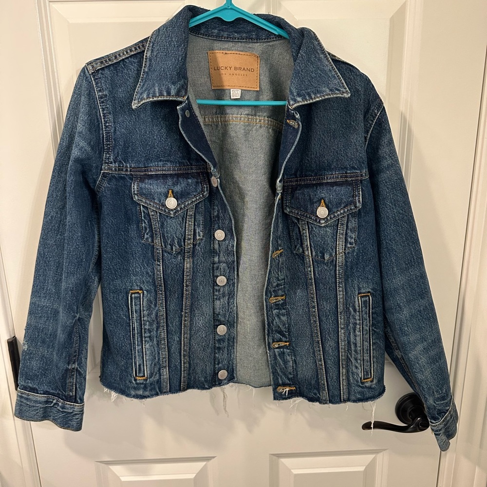Lucky brand weekend trucker jacket size XS